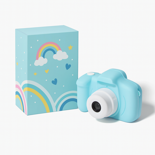 Appareil photo bleu enfant