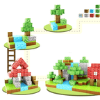 Bloc de Construction Magnétique Style Minecraft