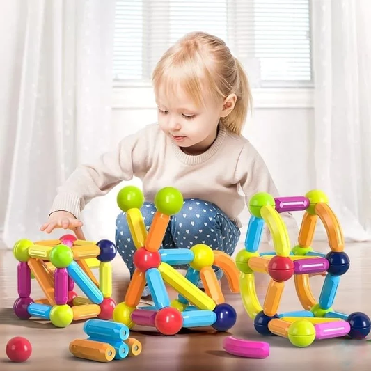 Bloc de Construction Magnétique Montessori