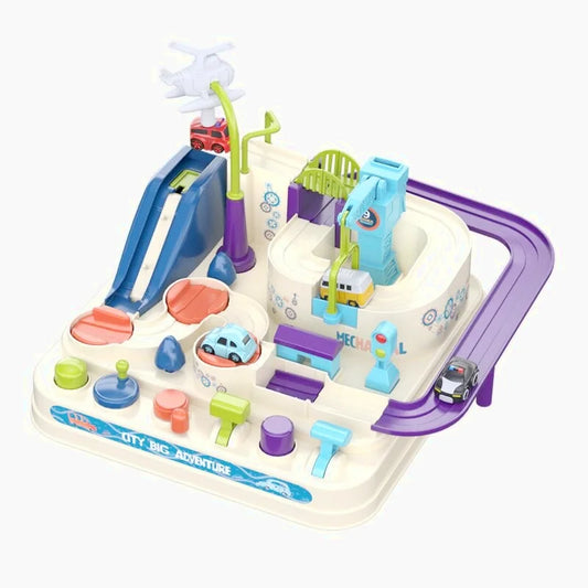 Circuit Blanc de voiture Montessori