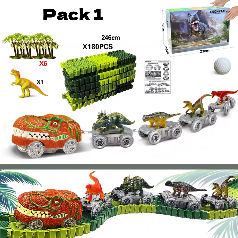 Circuit Dinosaure de Voiture Électrique