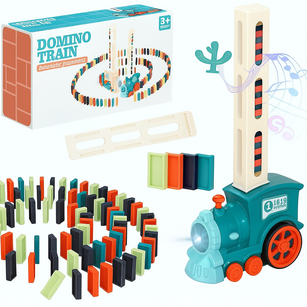 Jouets de Train Domino Automatique 63 pcs Jouets de Train Domino Automatique 63 pcs