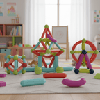 Bloc de Construction Magnétique Montessori