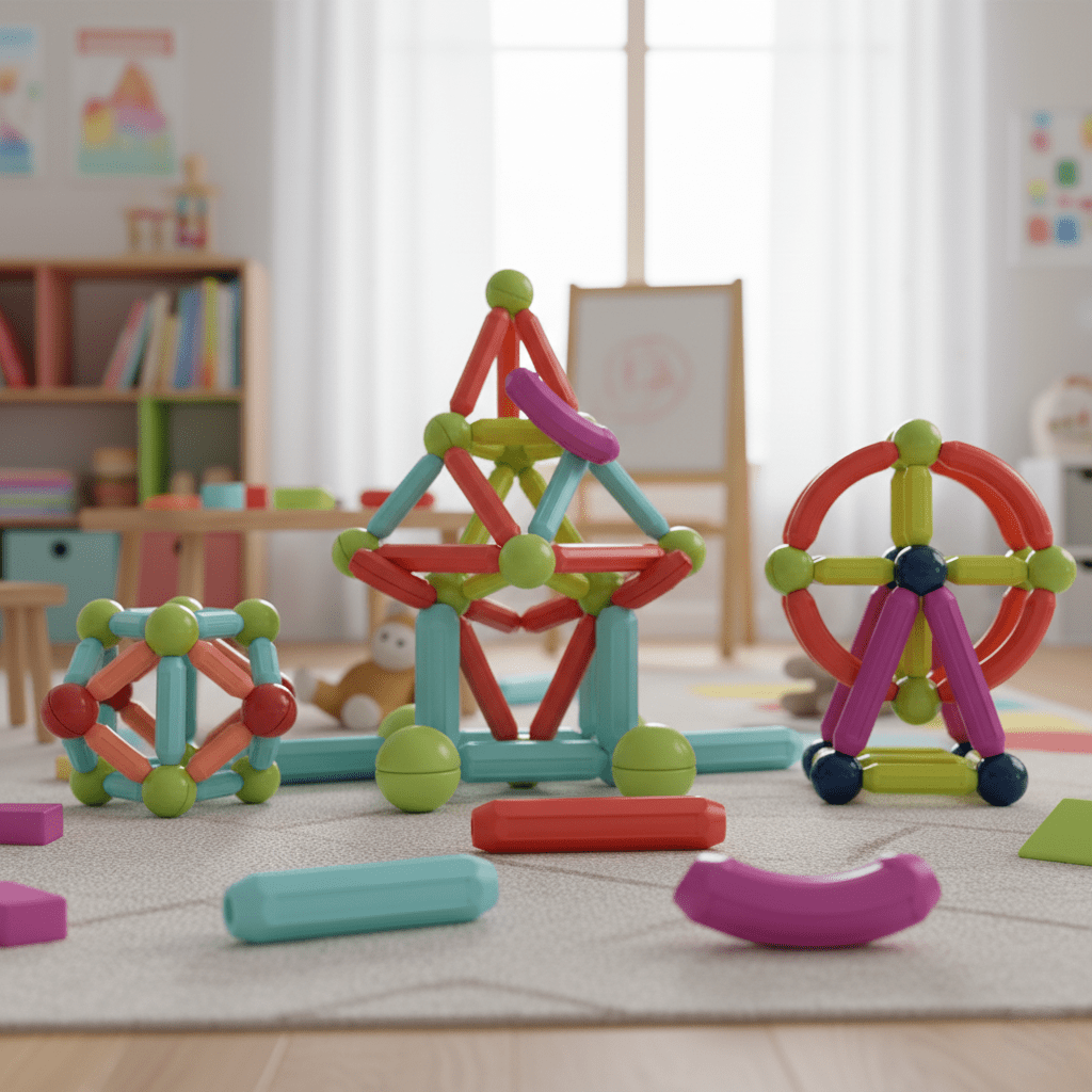 Bloc de Construction Magnétique Montessori