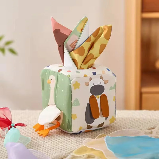 Boite à Mouchoir Montessori pour Bébé