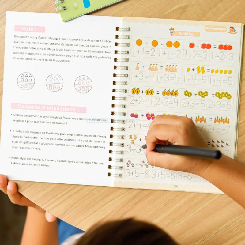 4 Cahier d'écriture Magique Montessori