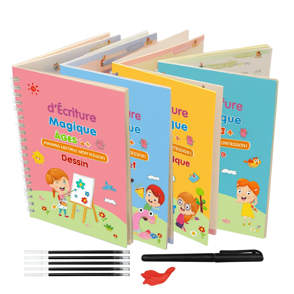 4 Cahier d'écriture Magique Montessori
