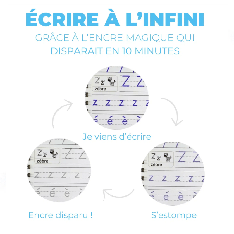 4 Cahier d'écriture Magique Montessori