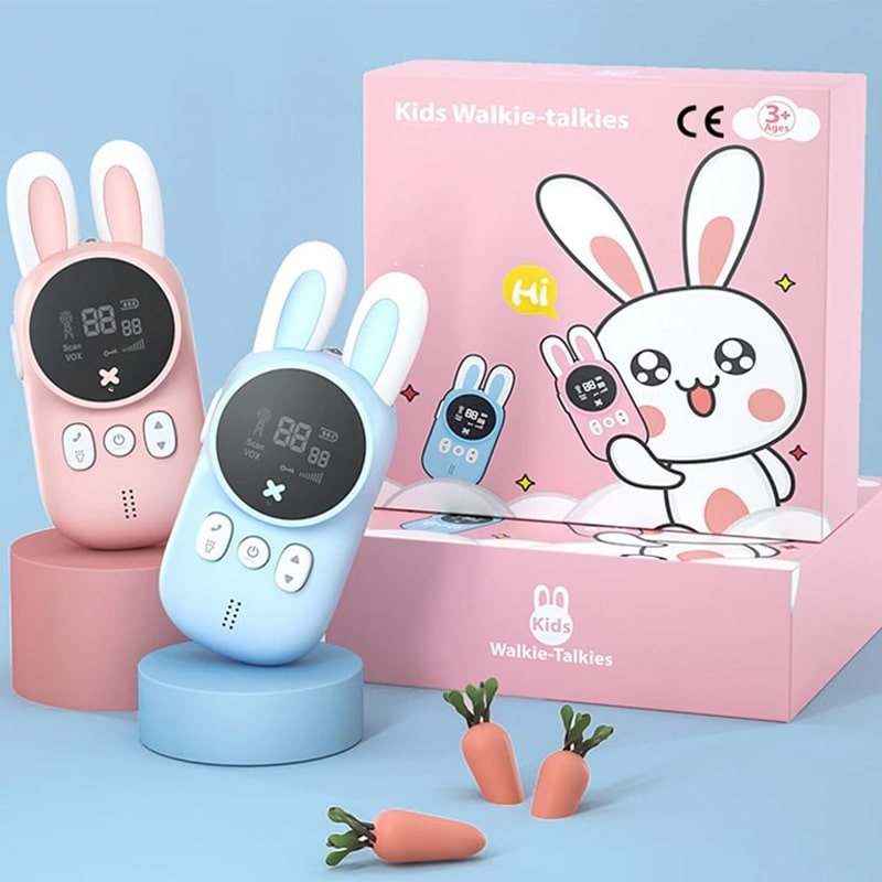 Talkie Walkie pour enfant en forme de lapin