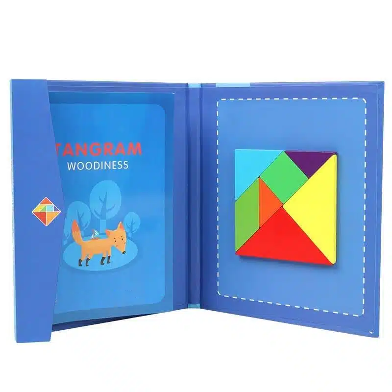 Livre Tangram Magnétique Montessori En Bois