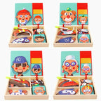 Puzzle Magnétique Montessori en Bois