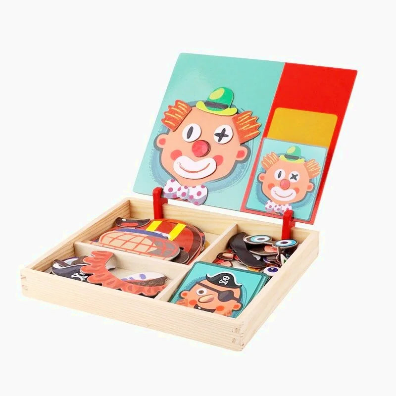 Puzzle Magnétique Montessori en Bois