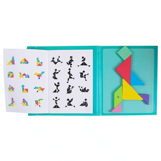 Livre Tangram Magnétique Montessori En Bois