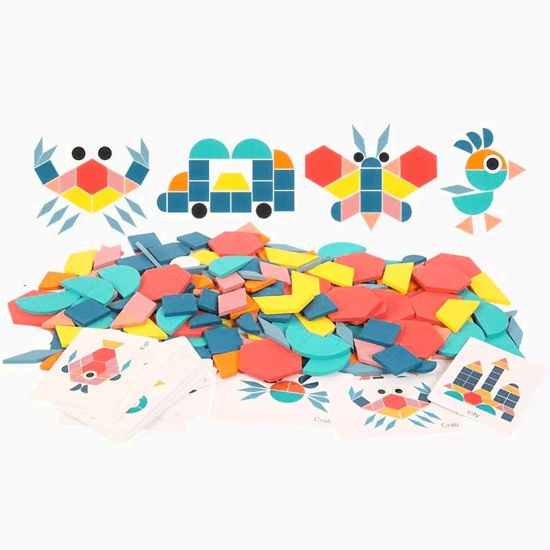 Puzzle En Forme Géométrique - Tangram Montessori